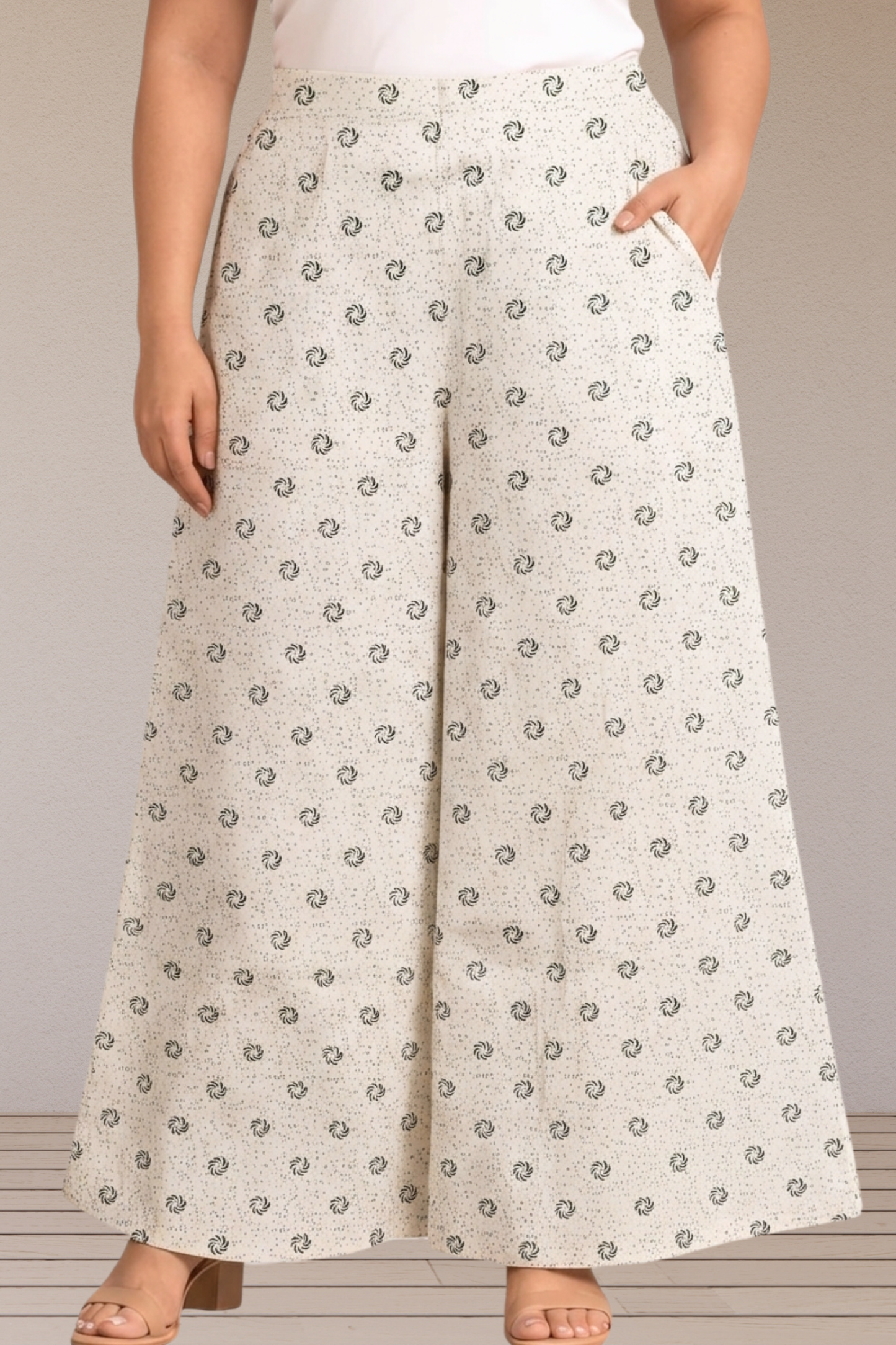 Shwet Chakra Cotton Palazzo