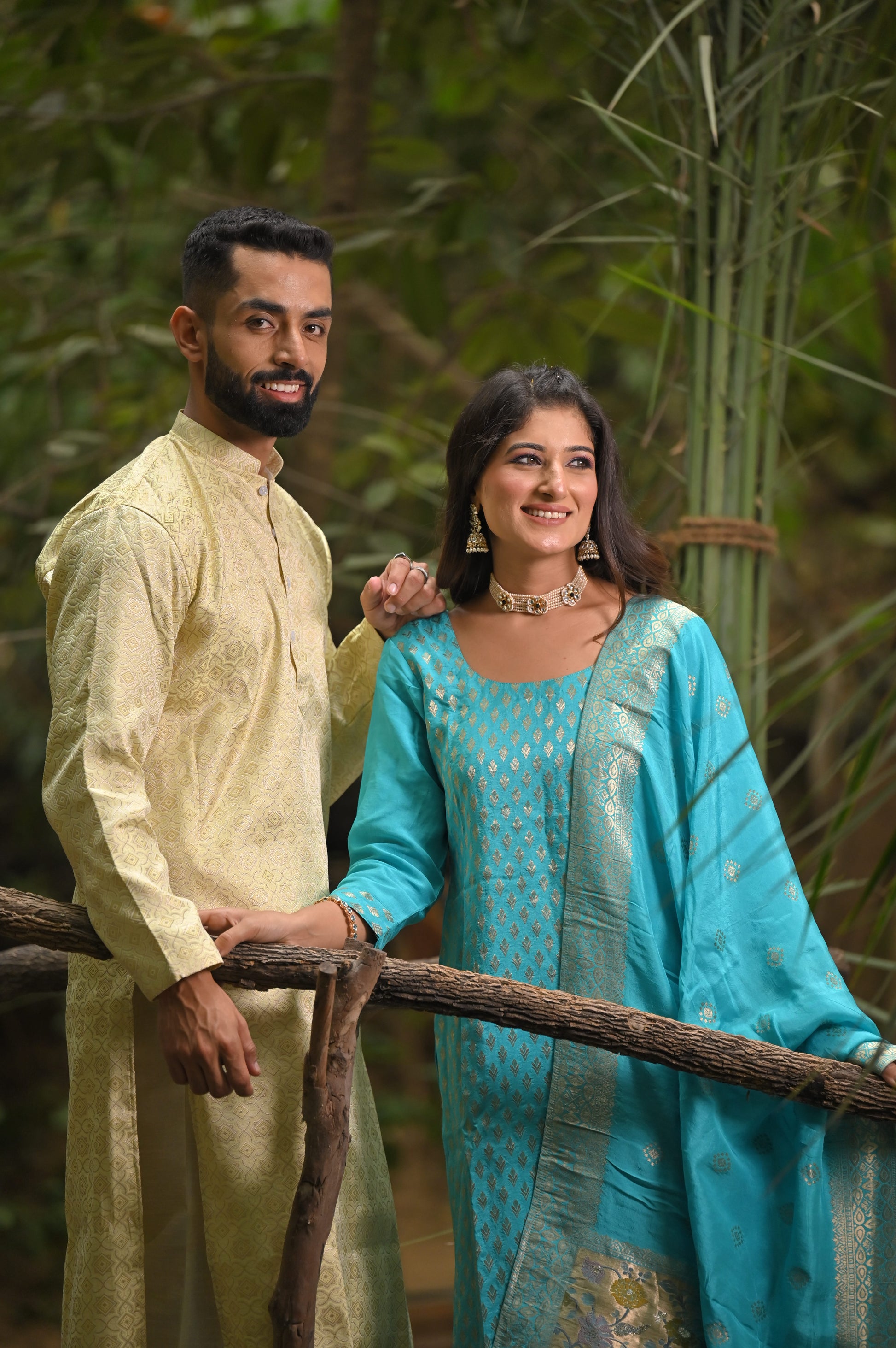 raditional Engagement Dress For Couple 