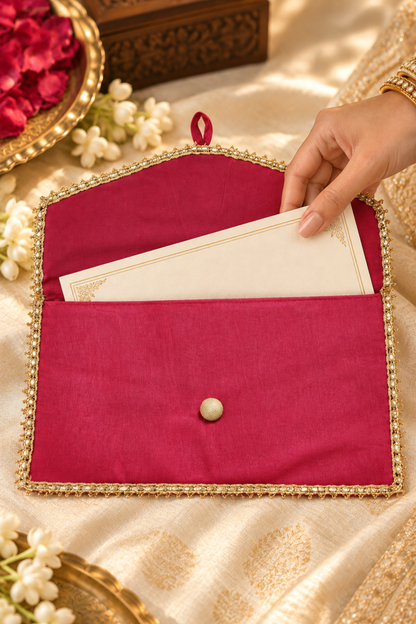 Sindoor Rose Handcrafted Shagun Envelope