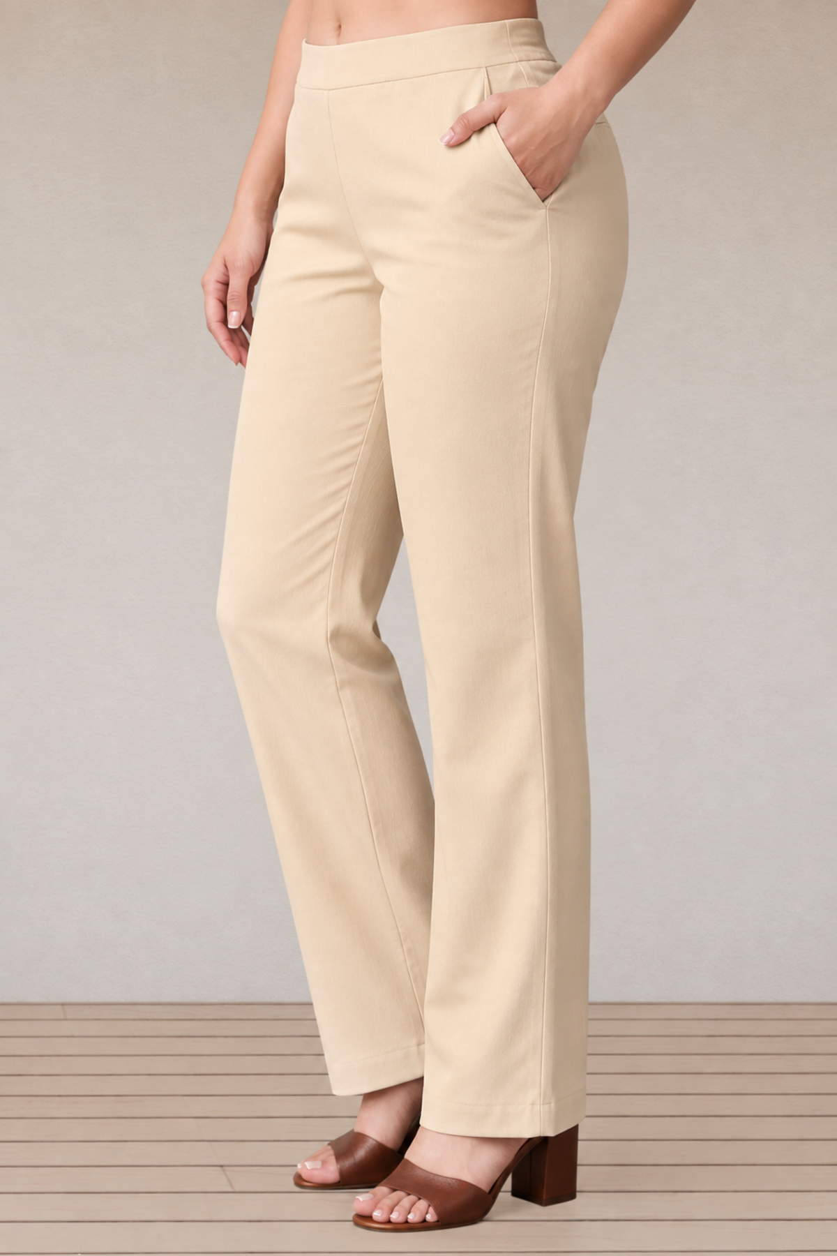 Skin Lycra Slub Pants