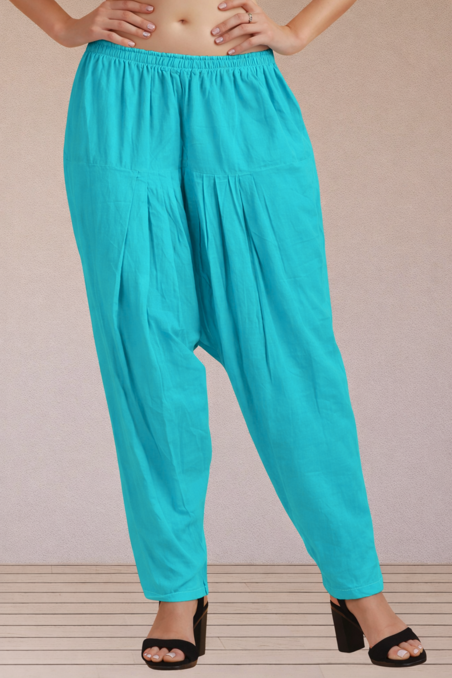 Sky Blue Easy Fit Cotton Salwar