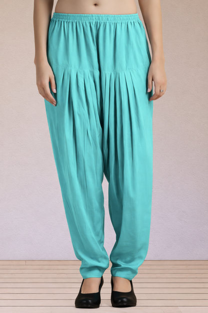 Sky Blue Easy Fit Rayon Salwar