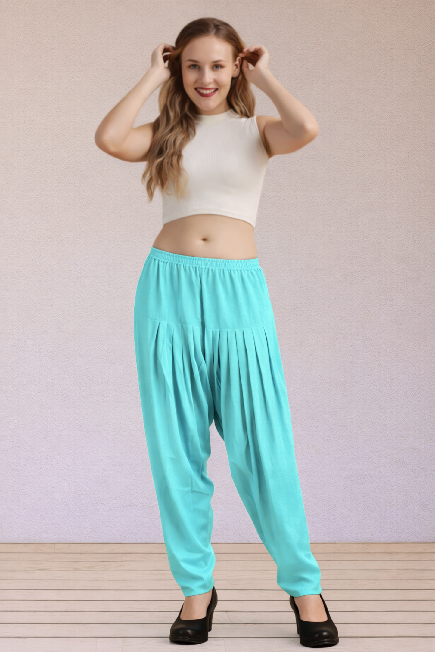 Sky Blue Easy Fit Rayon Salwar