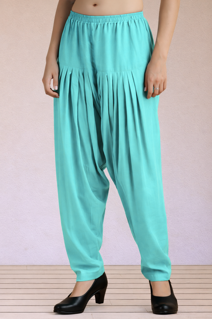 Sky Blue Easy Fit Rayon Salwar