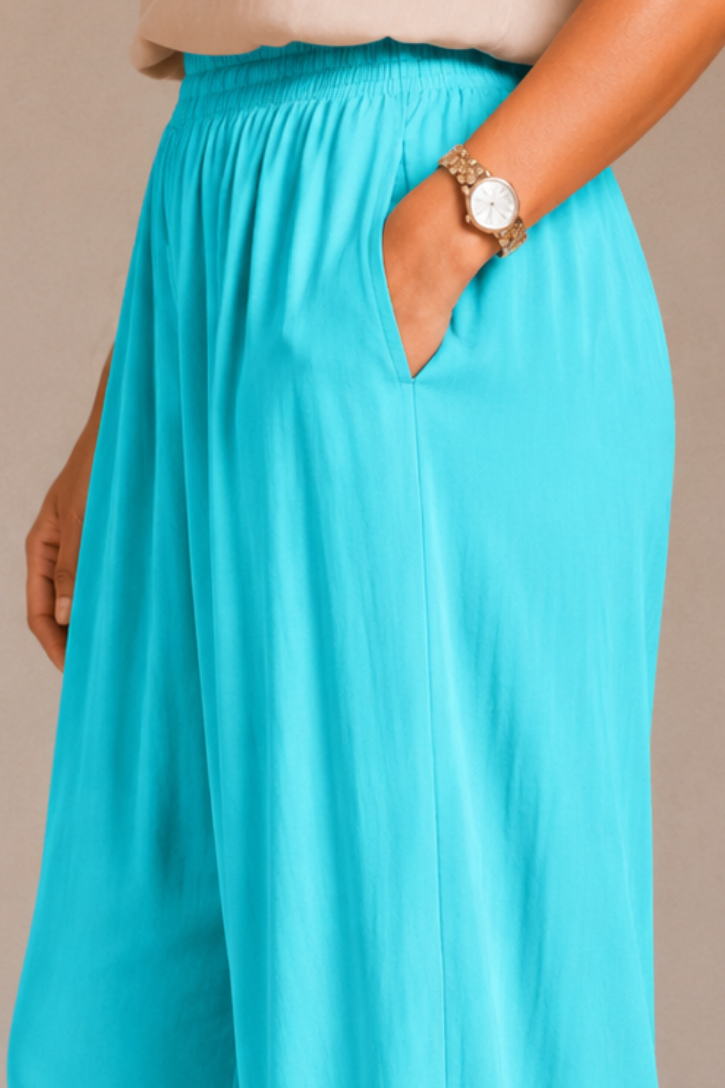 Sky Blue Rayon Afghani Pants