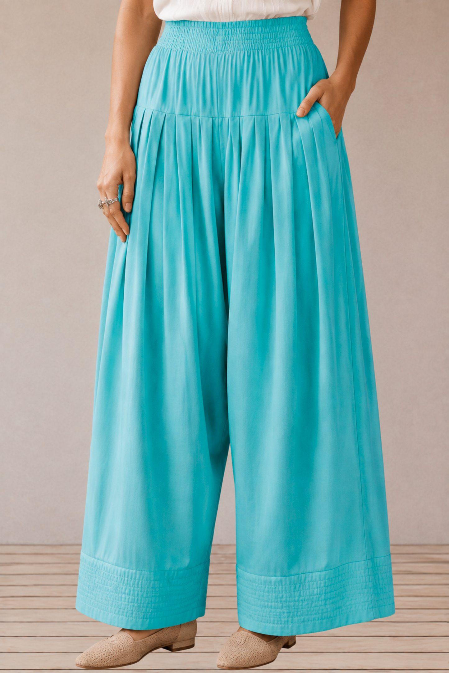 Sky Blue Rayon Farshi Salwar