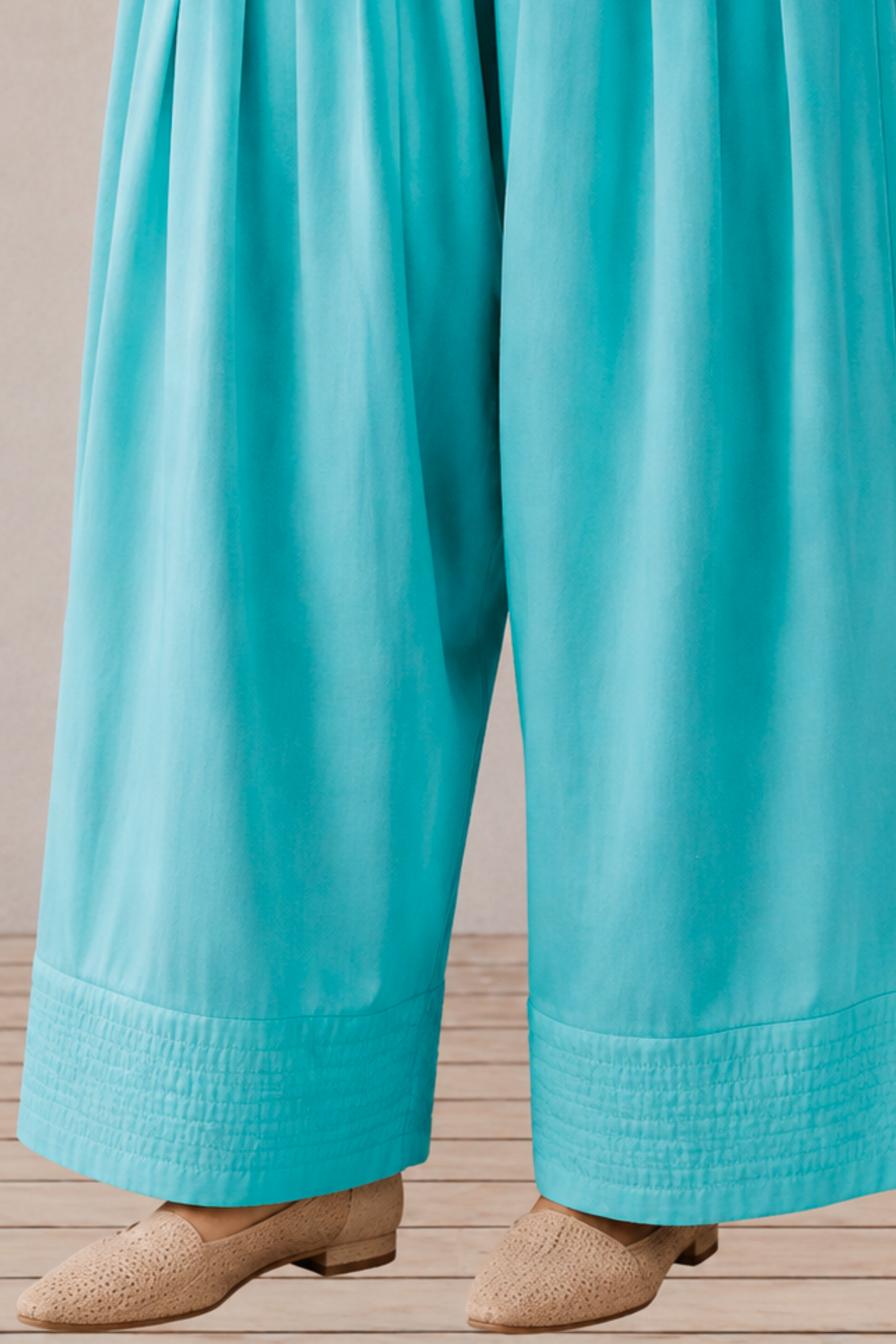 Sky Blue Rayon Farshi Salwar