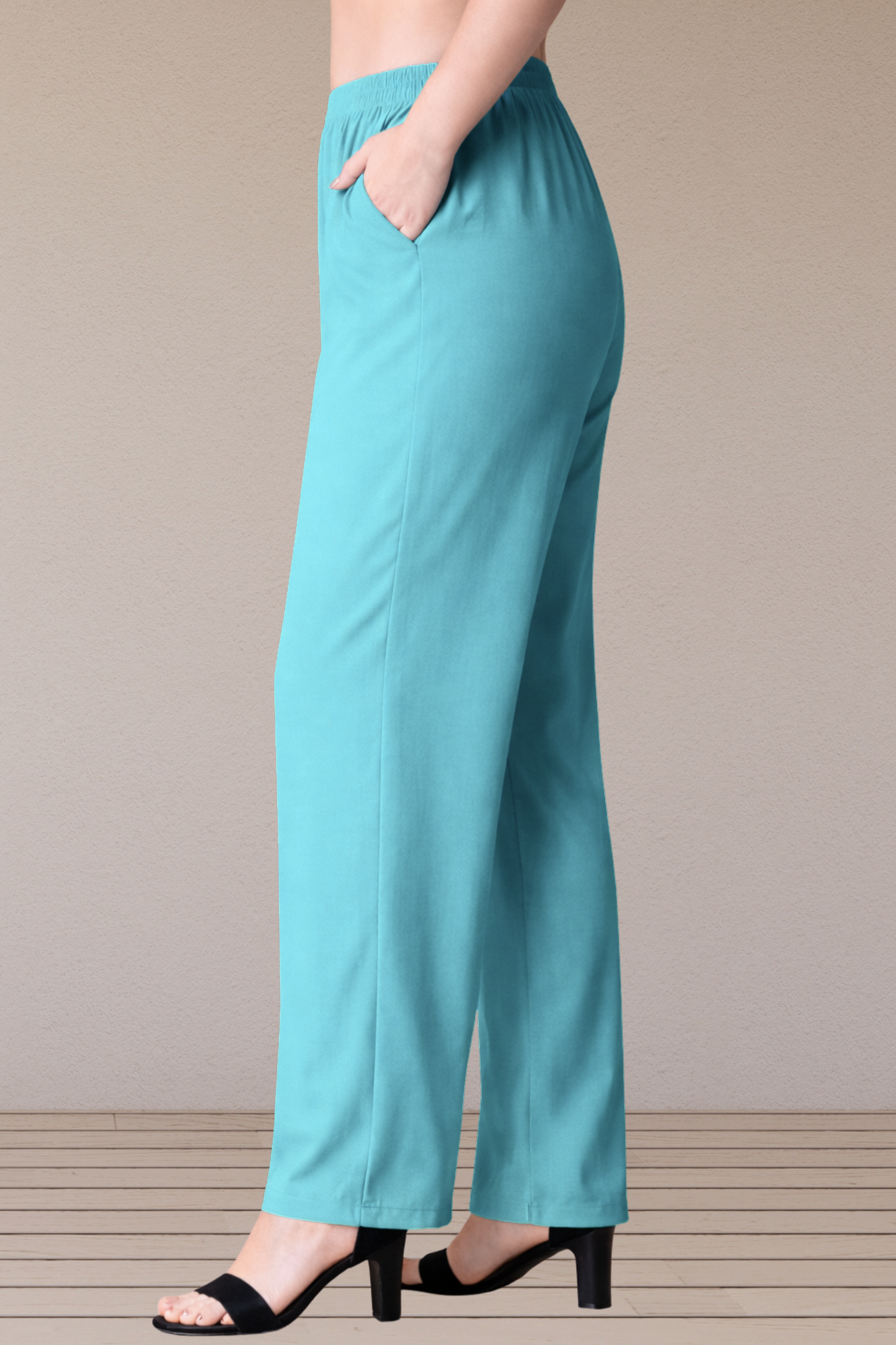 Sky Blue Rayon Kurti Pant