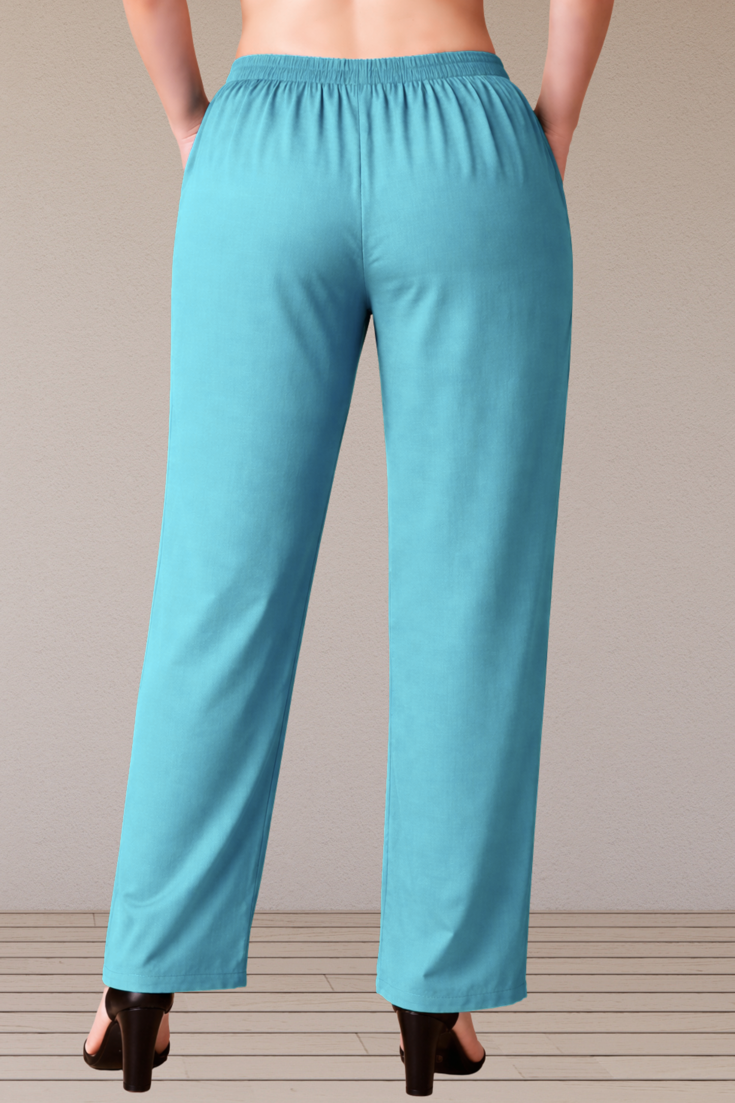 Sky Blue Rayon Kurti Pant