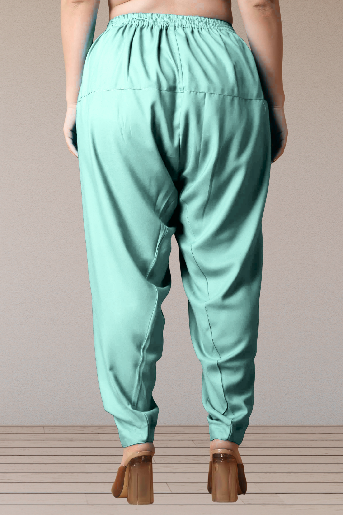Sky Blue Straight Rayon Salwar Pants