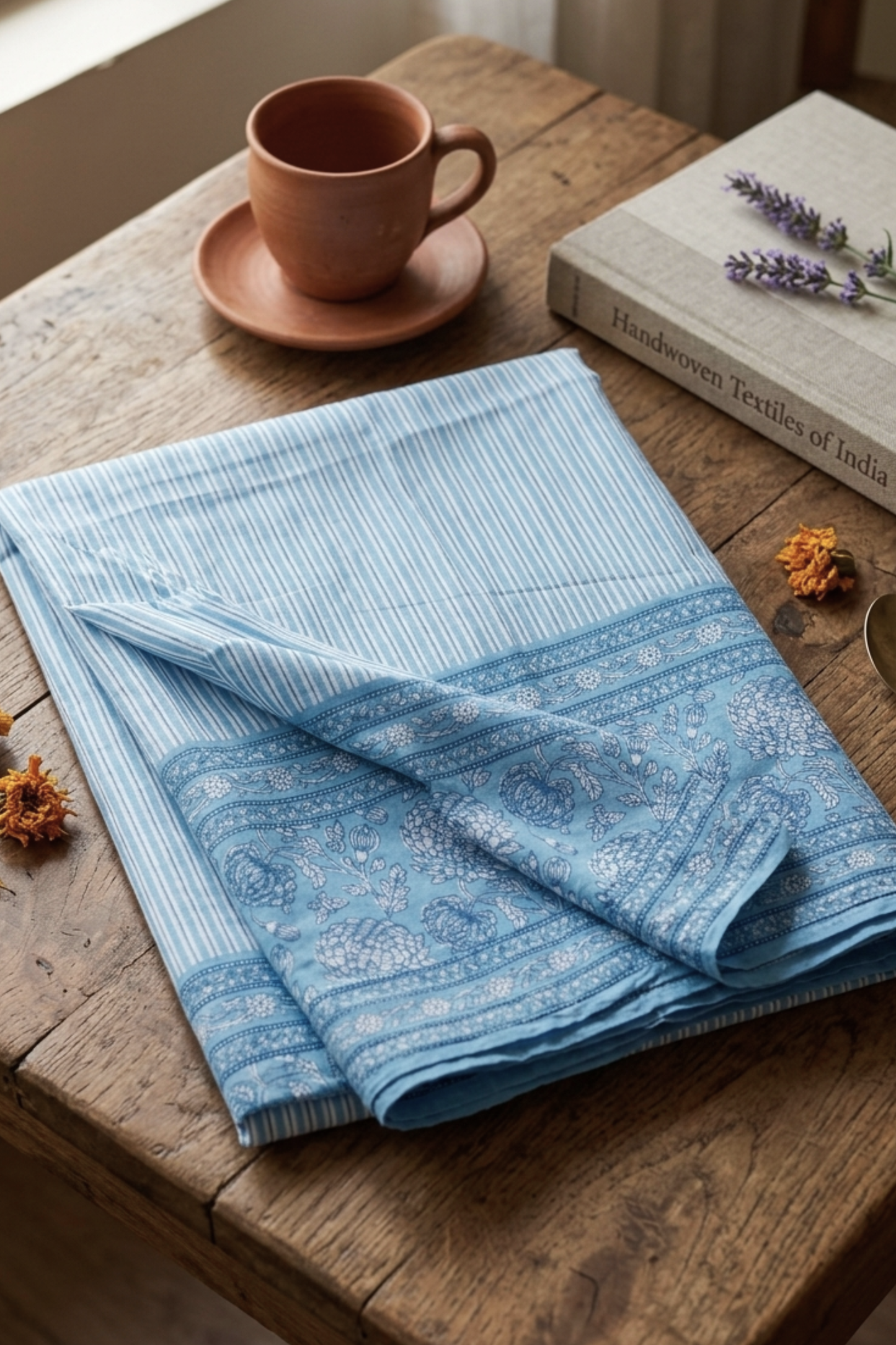 Sky Stripe Cotton Dupatta