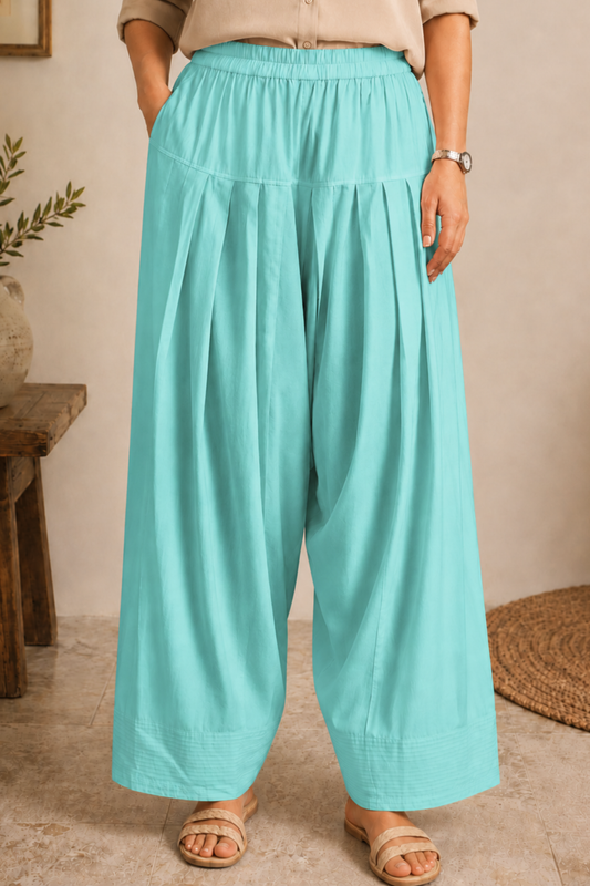 Sky Blue Rayon Farshi Salwar
