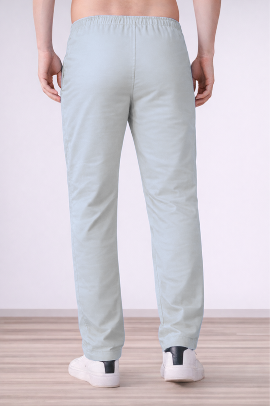 Soft Grey Cotton Track Pants