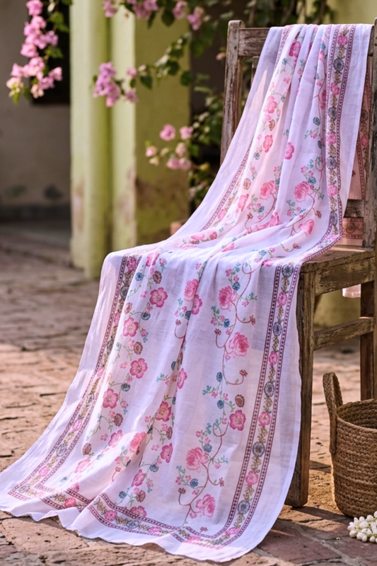 Soft Mauve Organza Dupatta