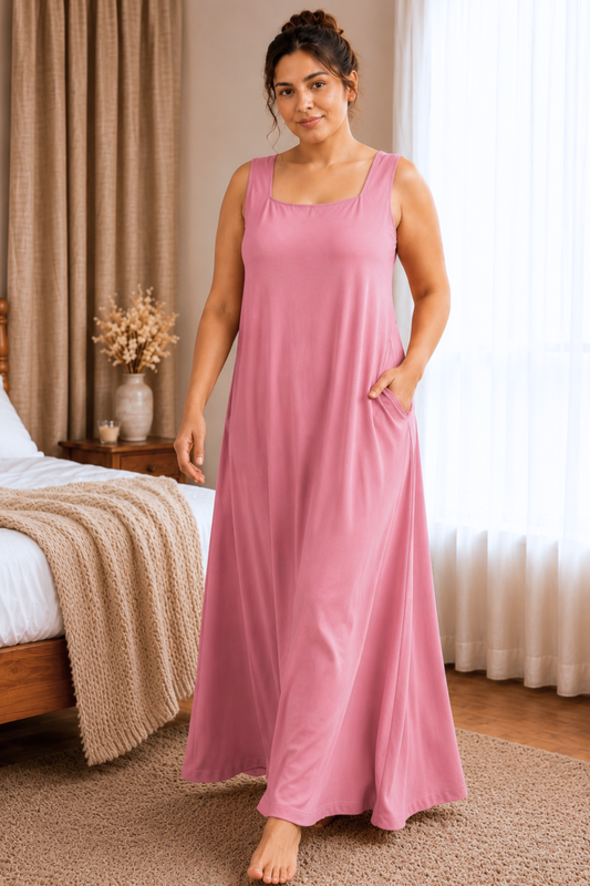 Soft Onion Rayon Night Gown