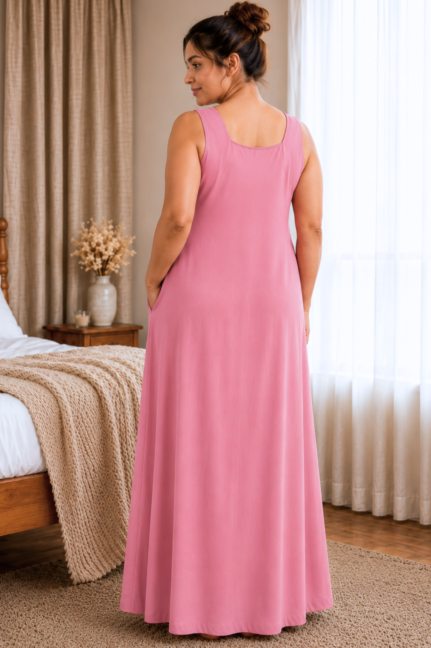 Soft Onion Rayon Night Gown