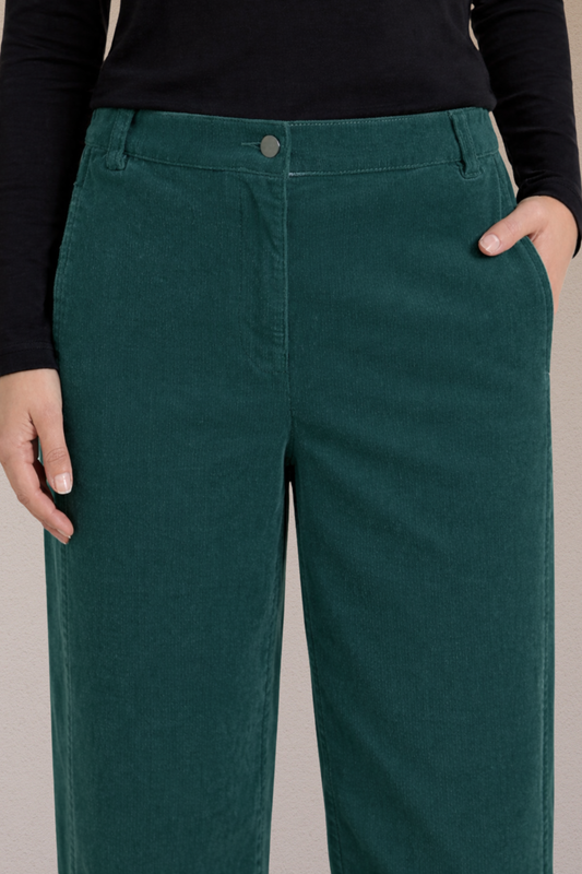 Solid Corduroy Pants
