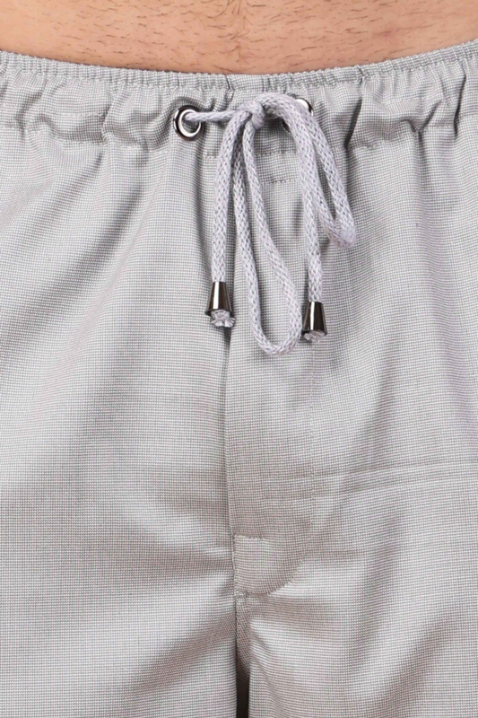 Solid Grey Textured Stretch Cargo