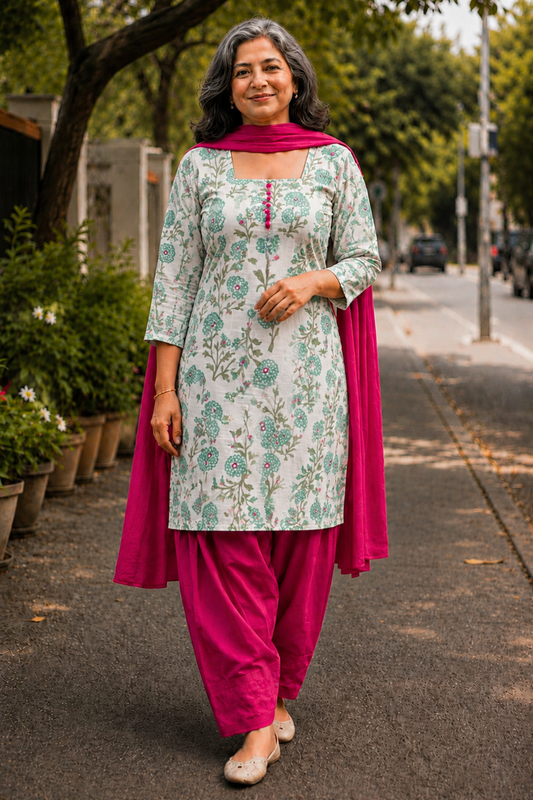 Spring Blossom Farshi Salwar Suit
