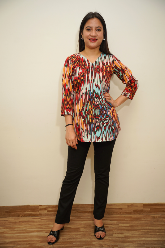 Spring Splash Printed Top