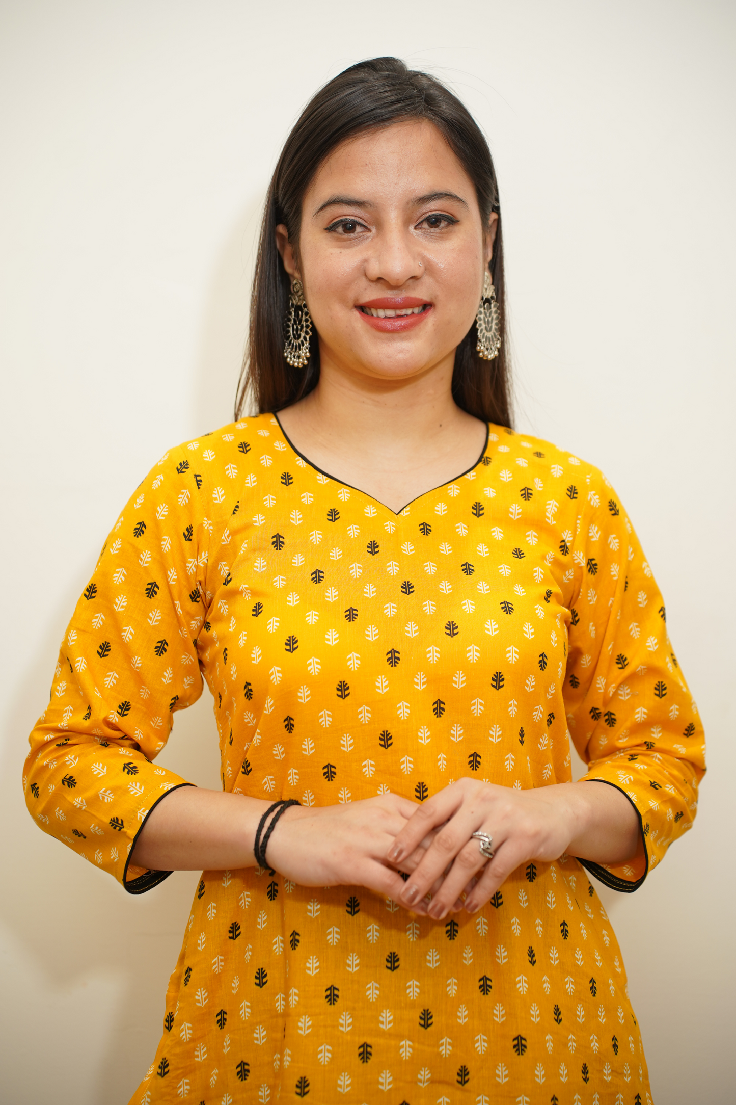 Spring Yellow Cotton Kurta