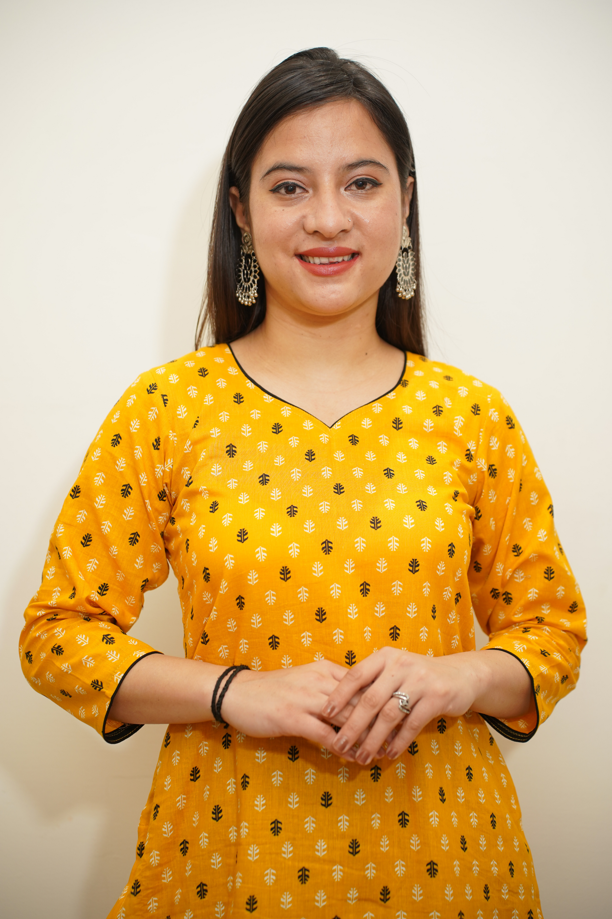 Spring Yellow Cotton Kurta