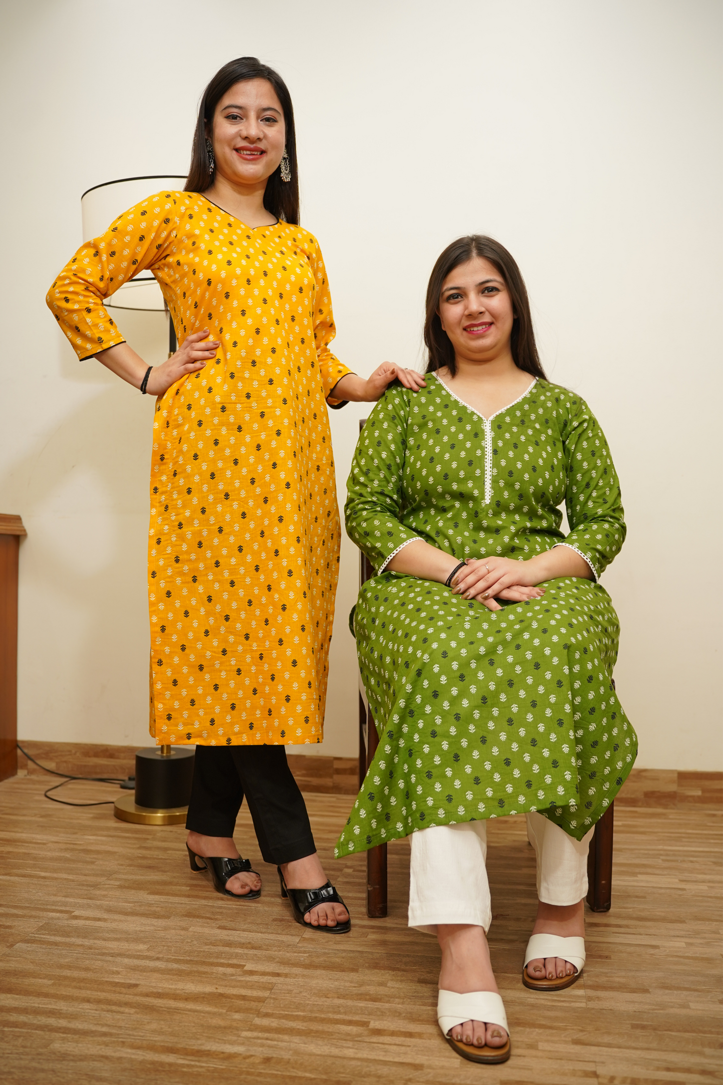 Spring Yellow Cotton Kurta