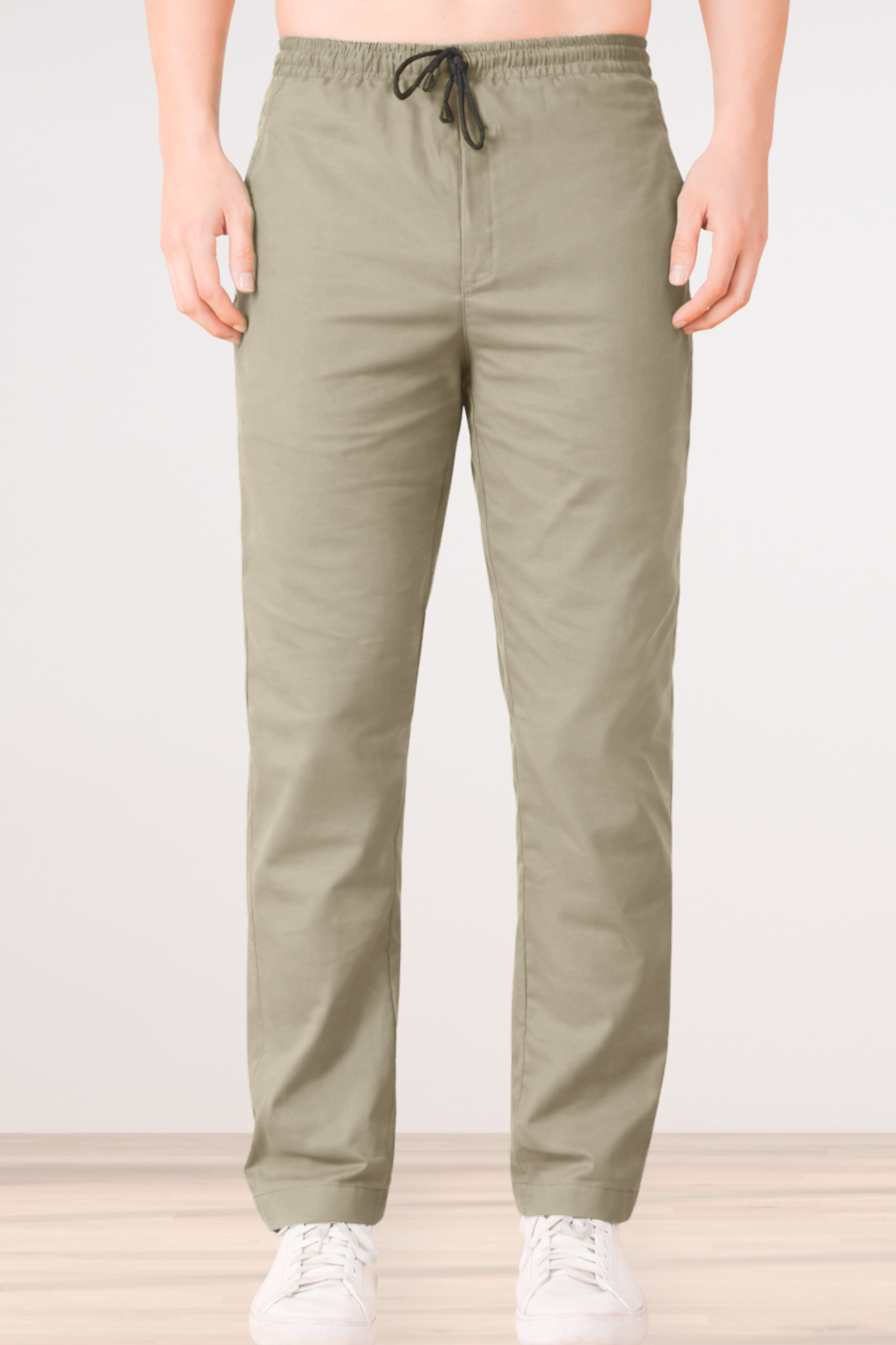 Steel Grey Cotton Track Pants