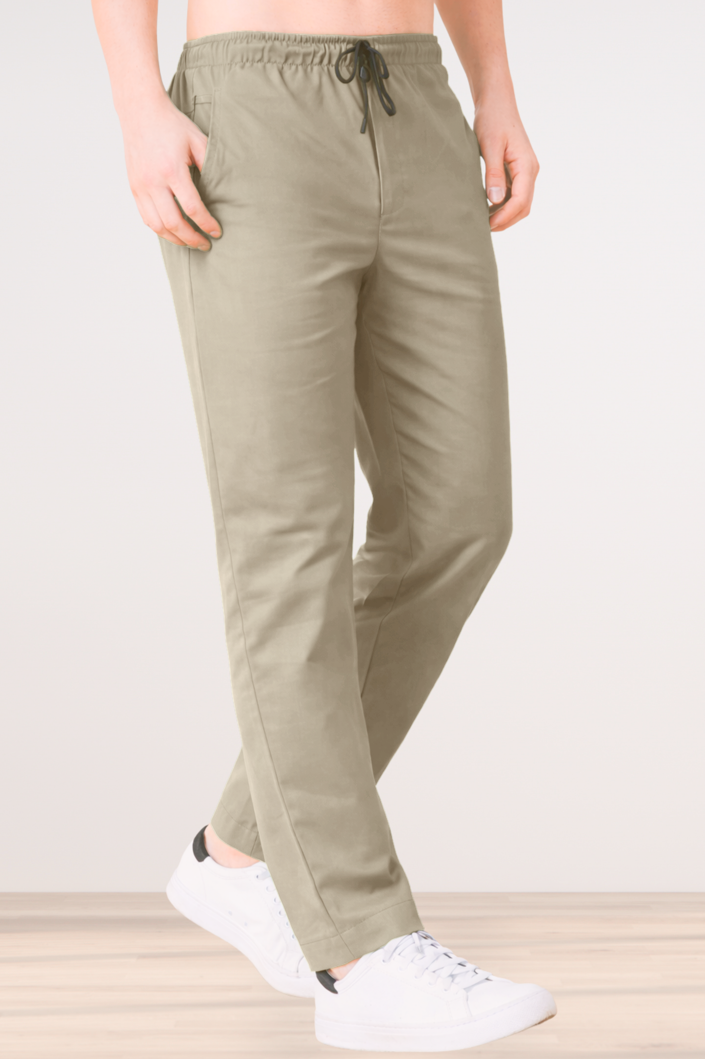 Steel Grey Cotton Track Pants