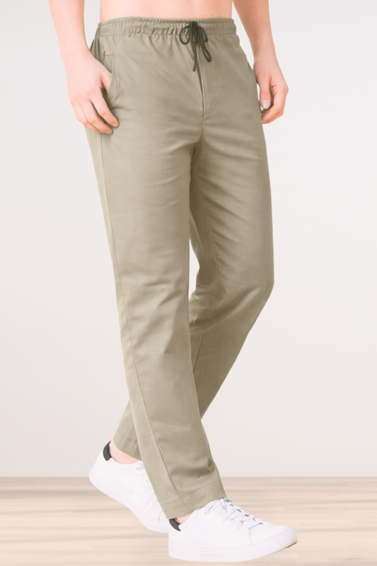 Steel Grey Cotton Track Pants