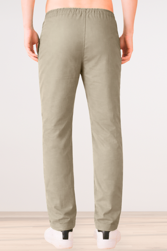 Steel Grey Cotton Track Pants