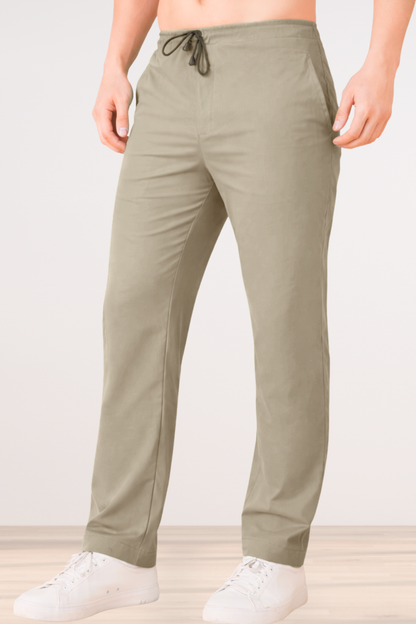 Steel Grey Cotton Track Pants