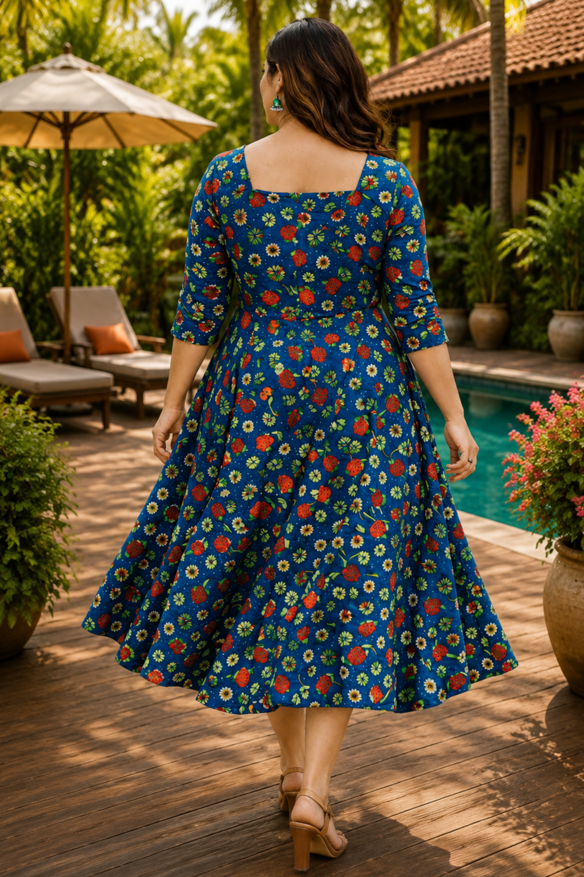 Strawberry Fields Summer Dress With Pockets