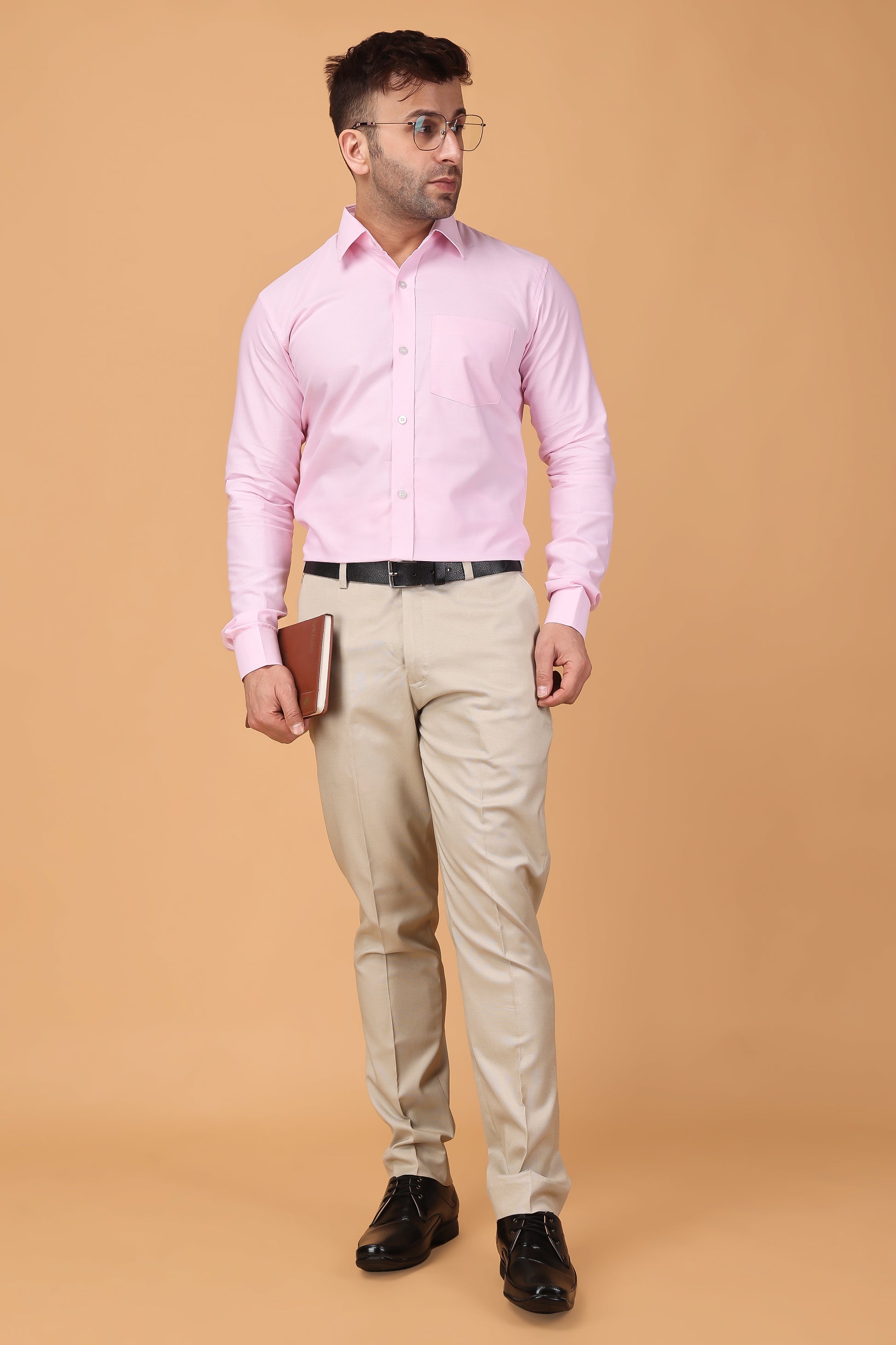  Light Pink Plain Shirts For Men