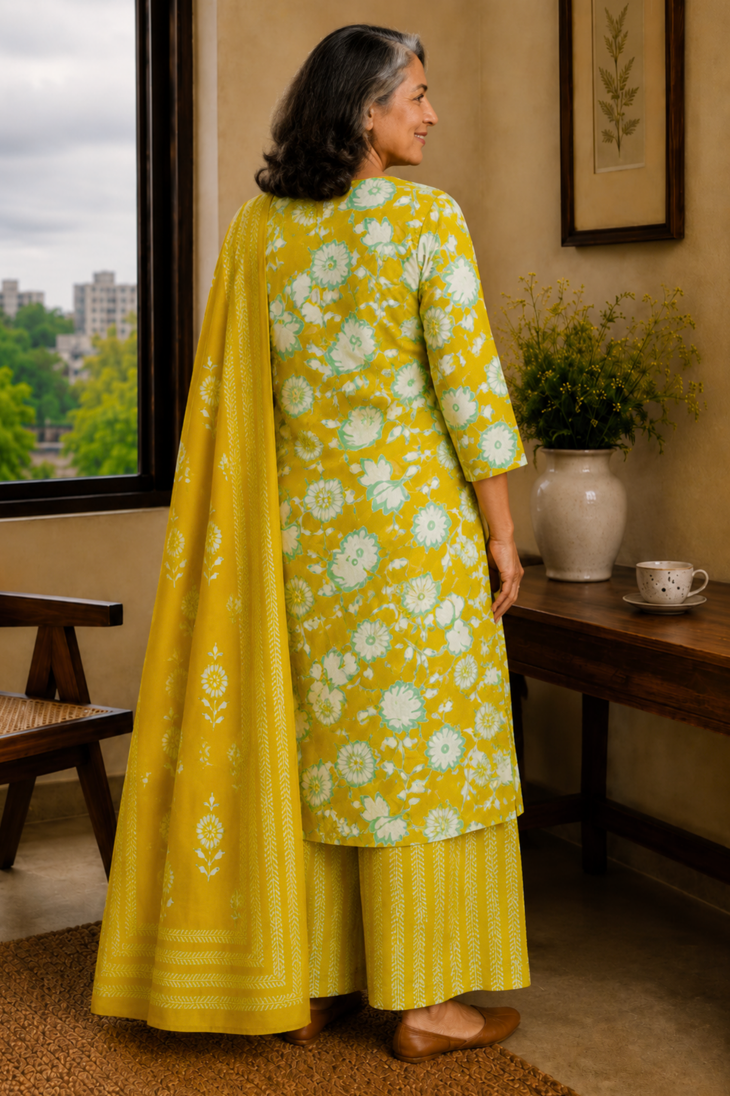 Summer Mimosa Cotton Suit Set