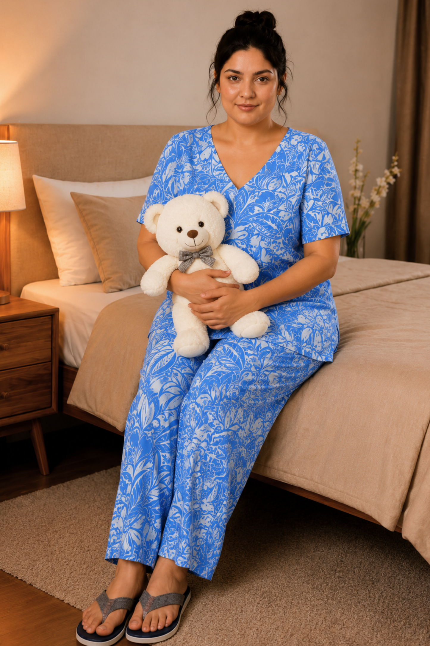 Summer Tide Rayon Night Suit