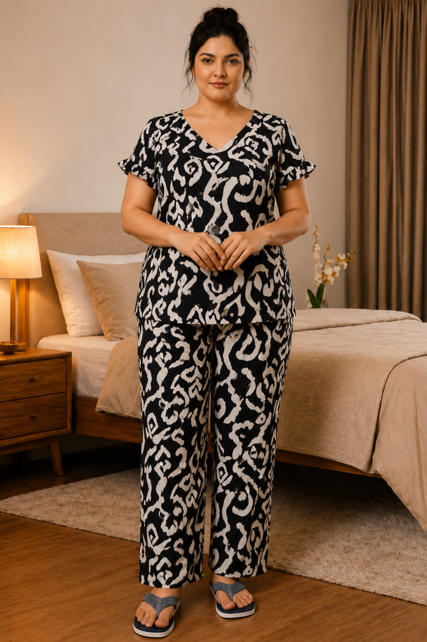 Sunday Noir Rayon Night Suit
