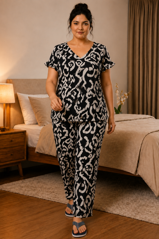 Sunday Noir Rayon Night Suit
