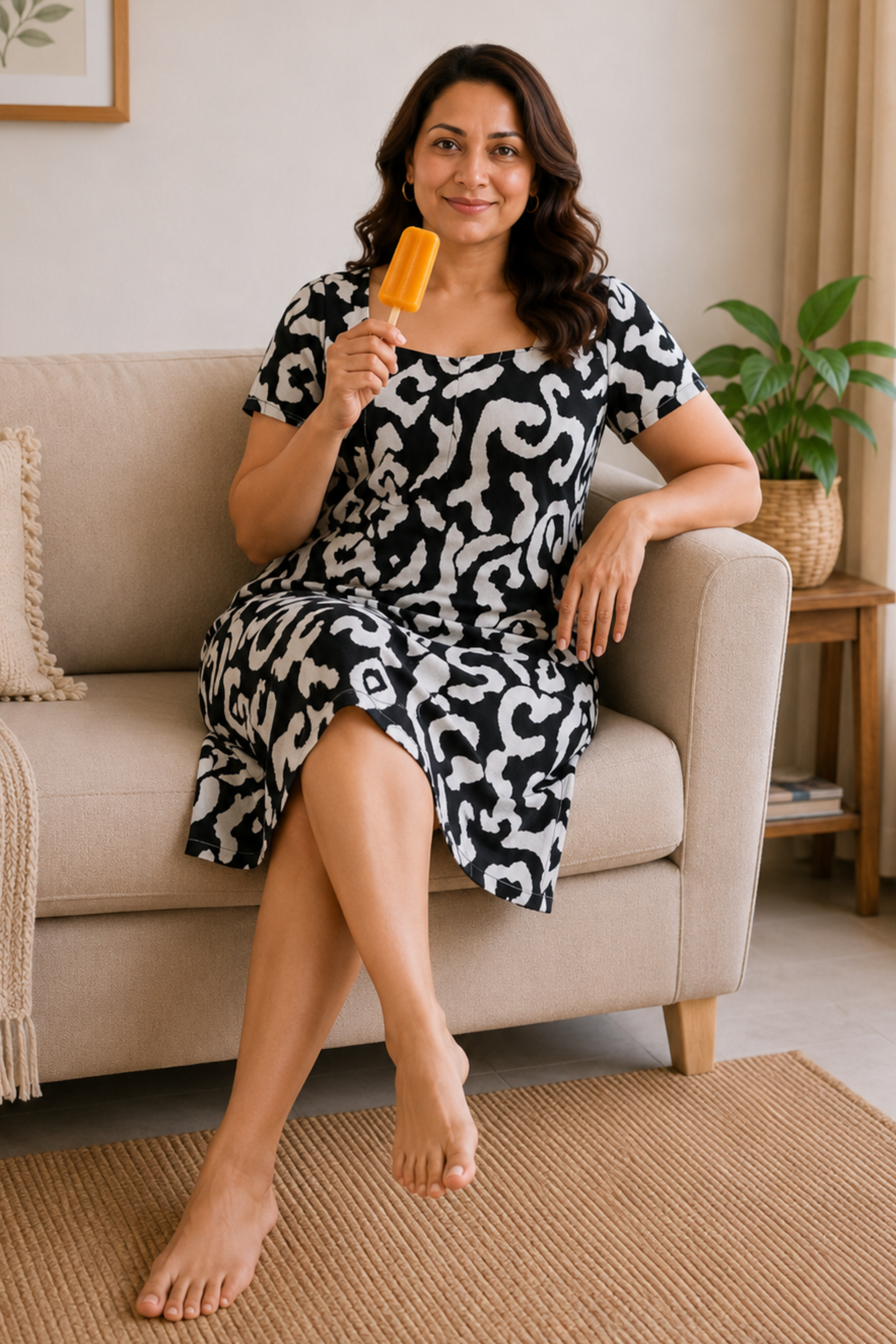 Sunday Noir Rayon Short Nighty