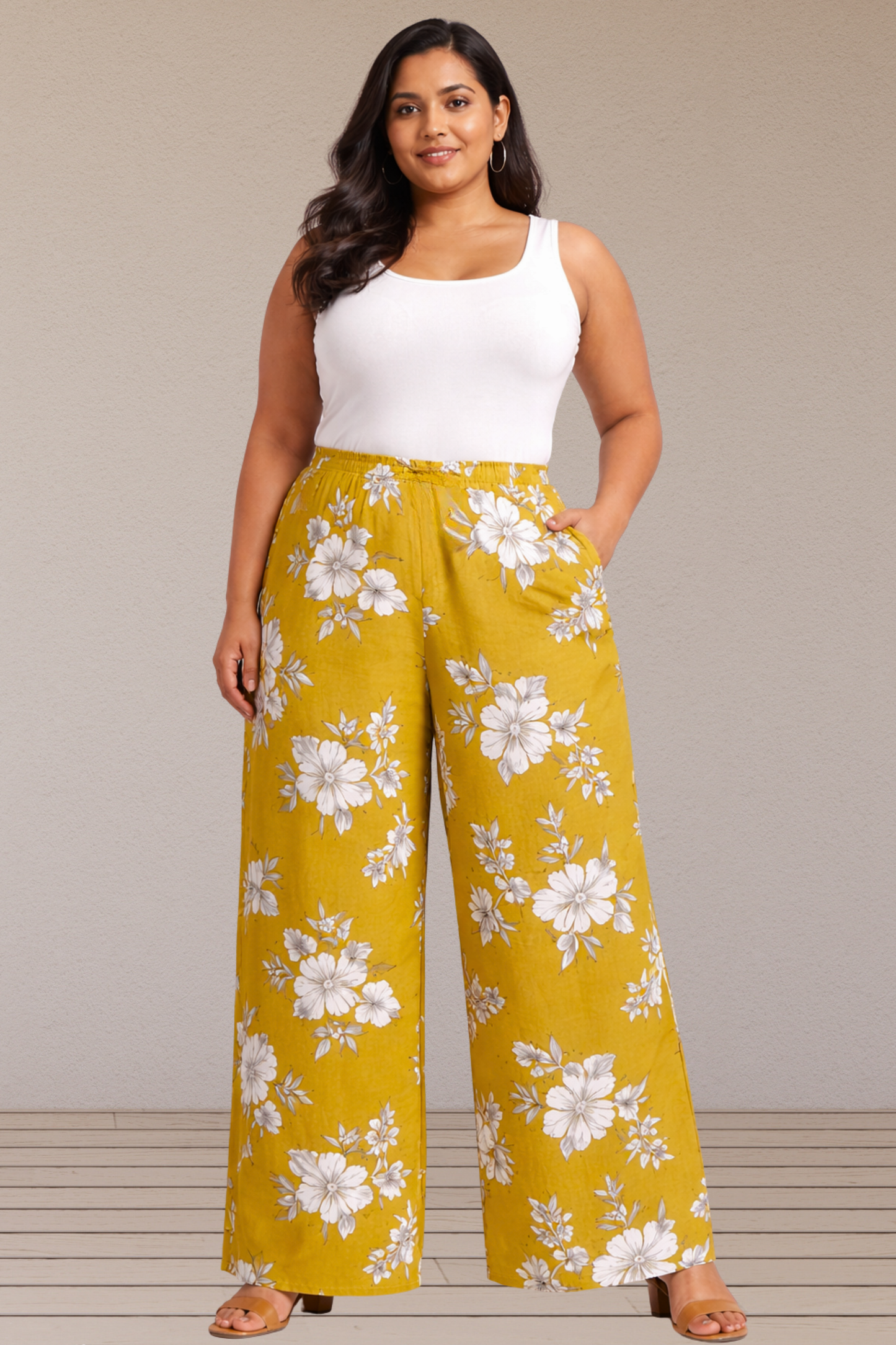 Sunlit Ochre Summer Lounge Pants