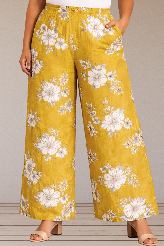 Sunlit Ochre Summer Lounge Pants