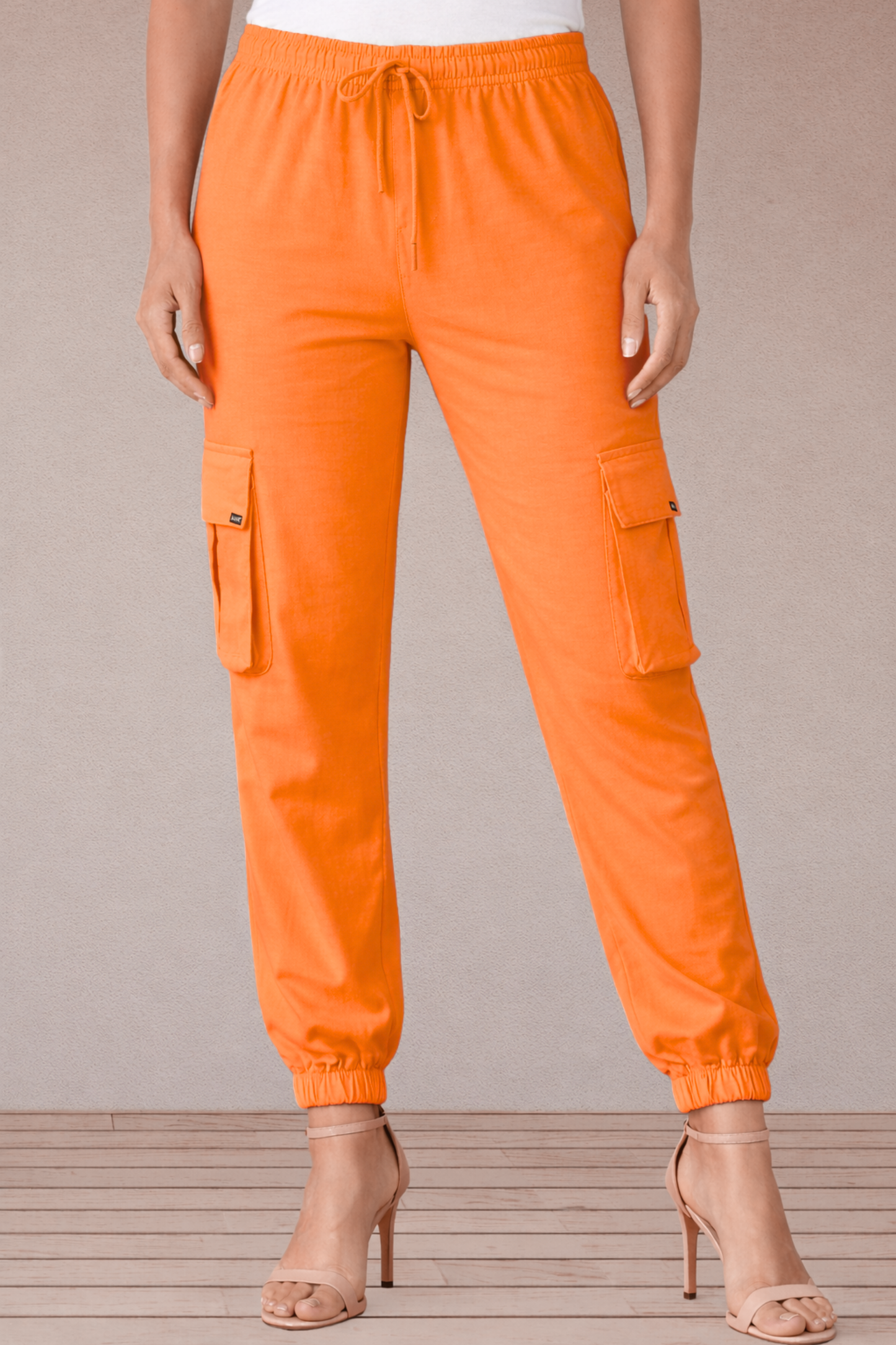 Sunset Glow Cotton Cargo Pants