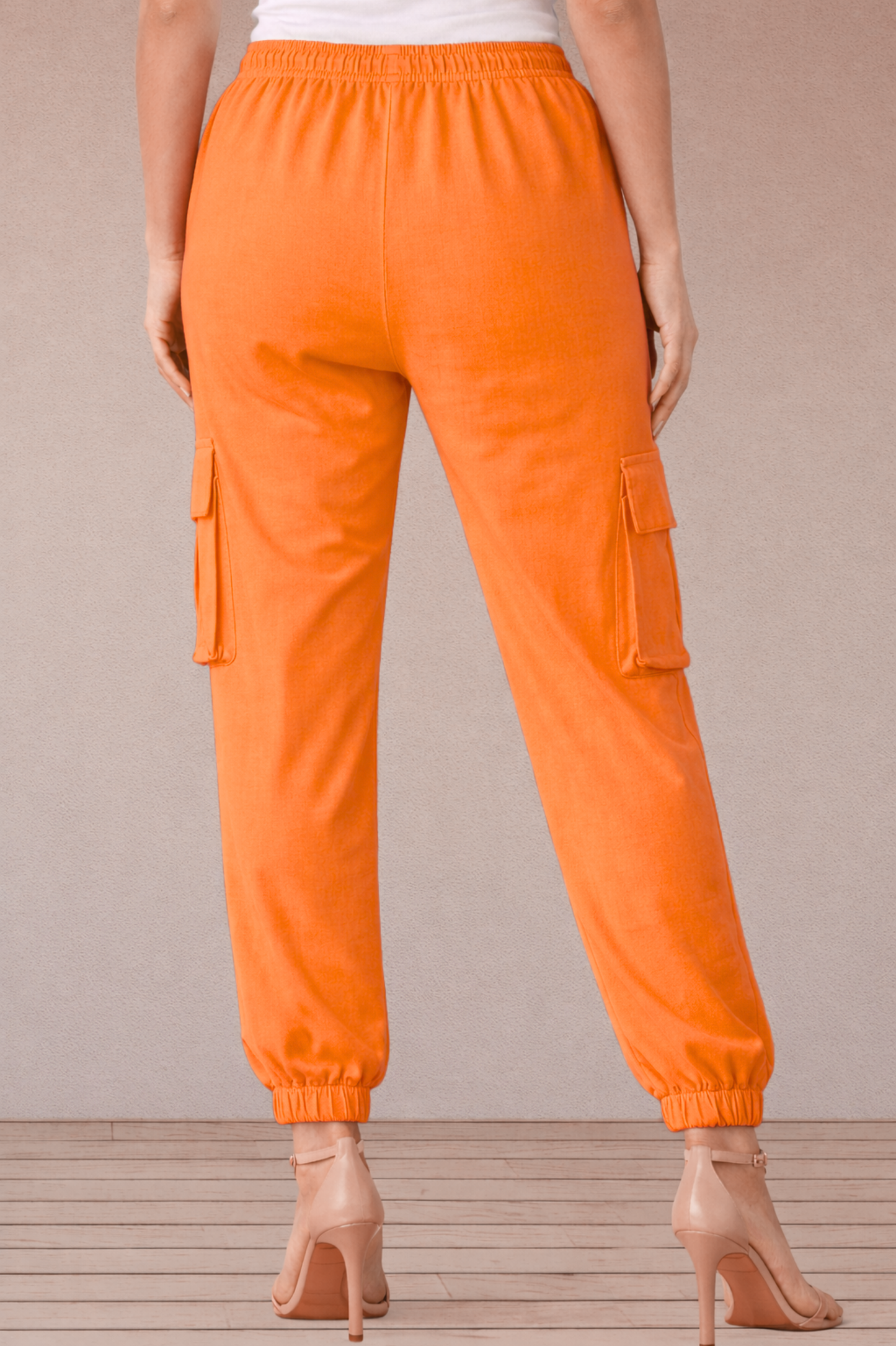 Sunset Glow Cotton Cargo Pants