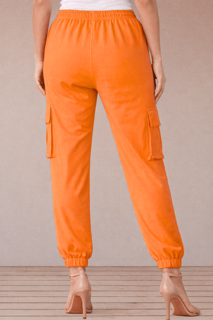 Sunset Glow Cotton Cargo Pants
