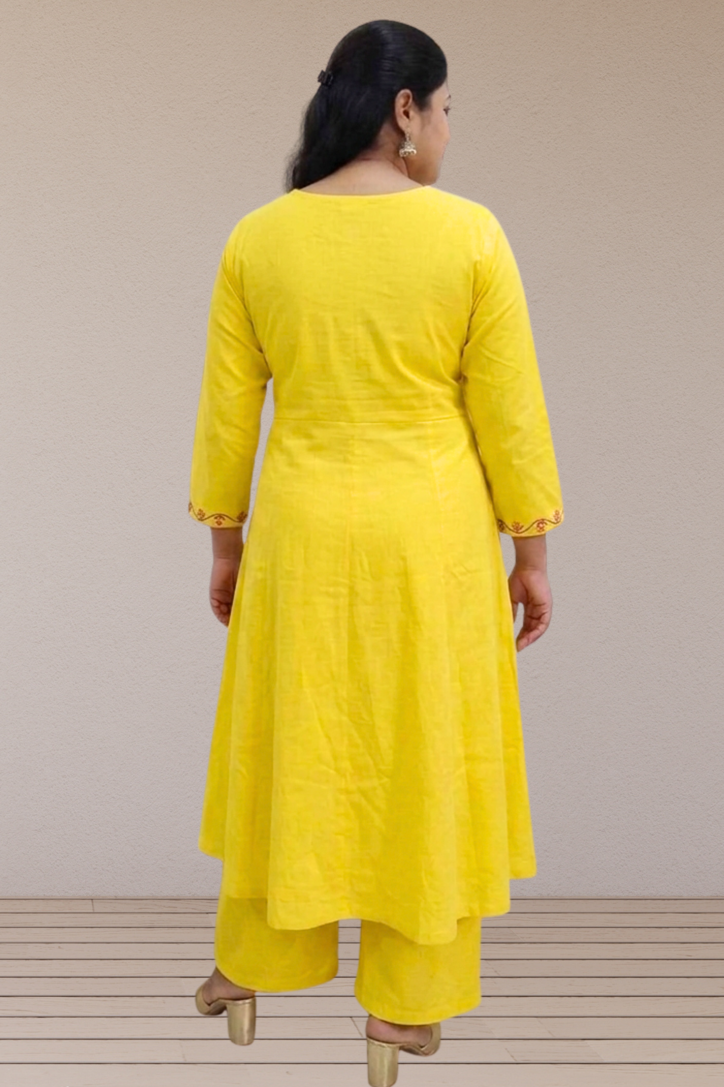 Sunshine Yellow A-Line Kurta Set