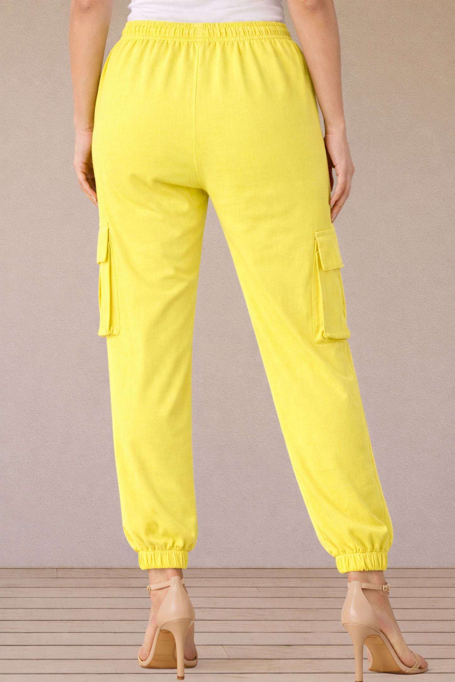 Sunshine Citrus Cotton Cargo Pants