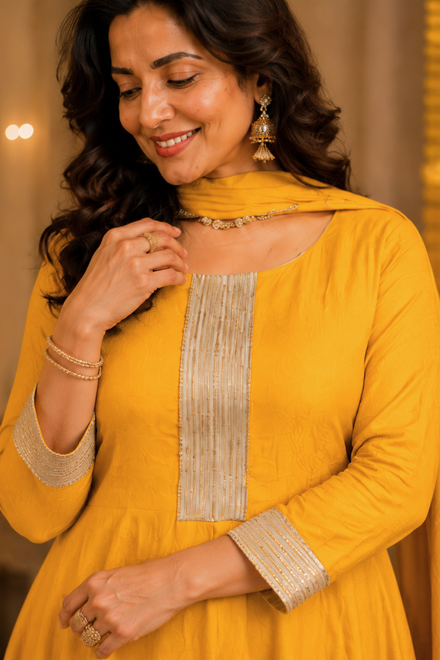 Swarna Noor Silk Anarkali Set
