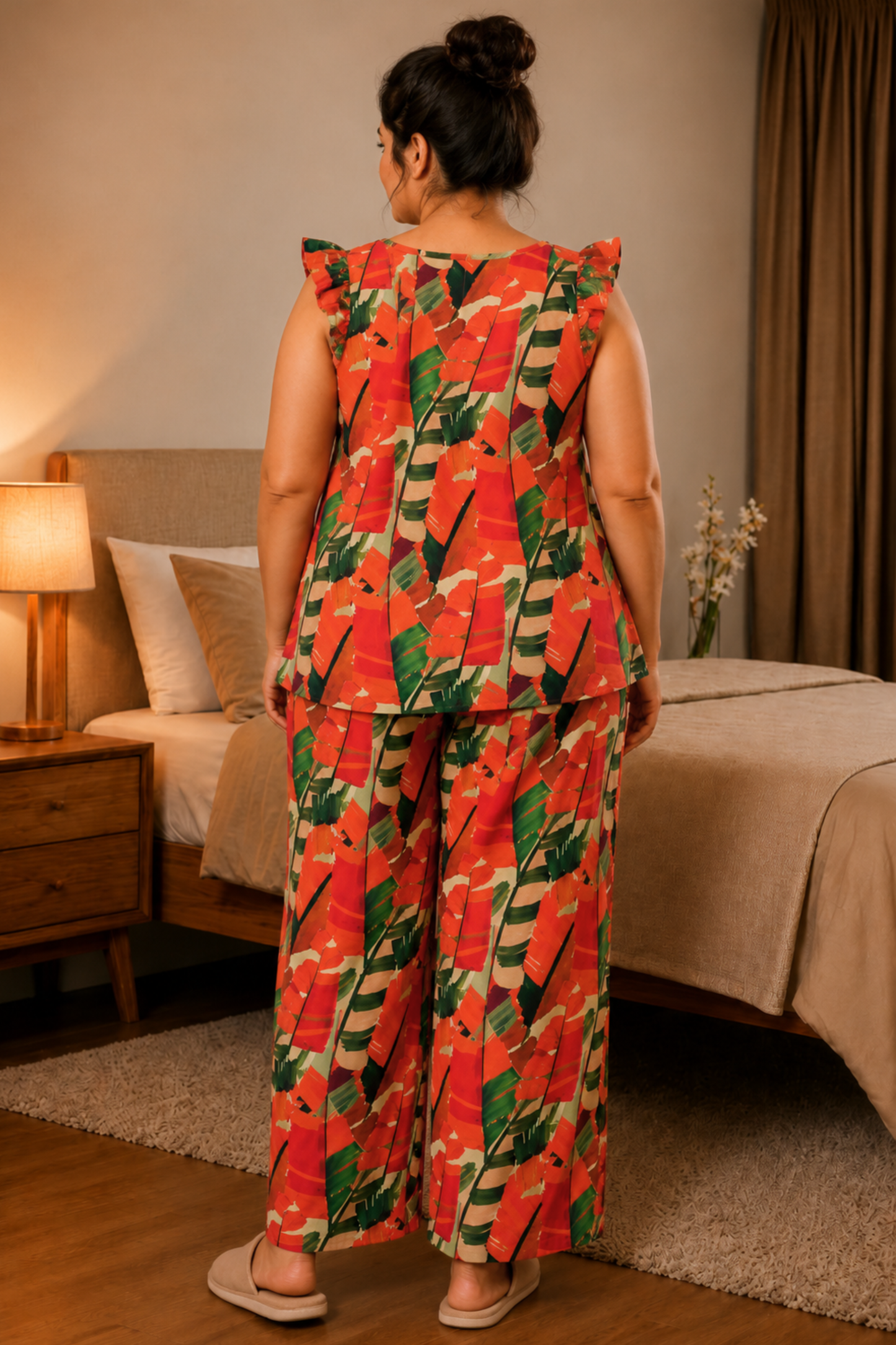 Tangerine Days Rayon Night Suit