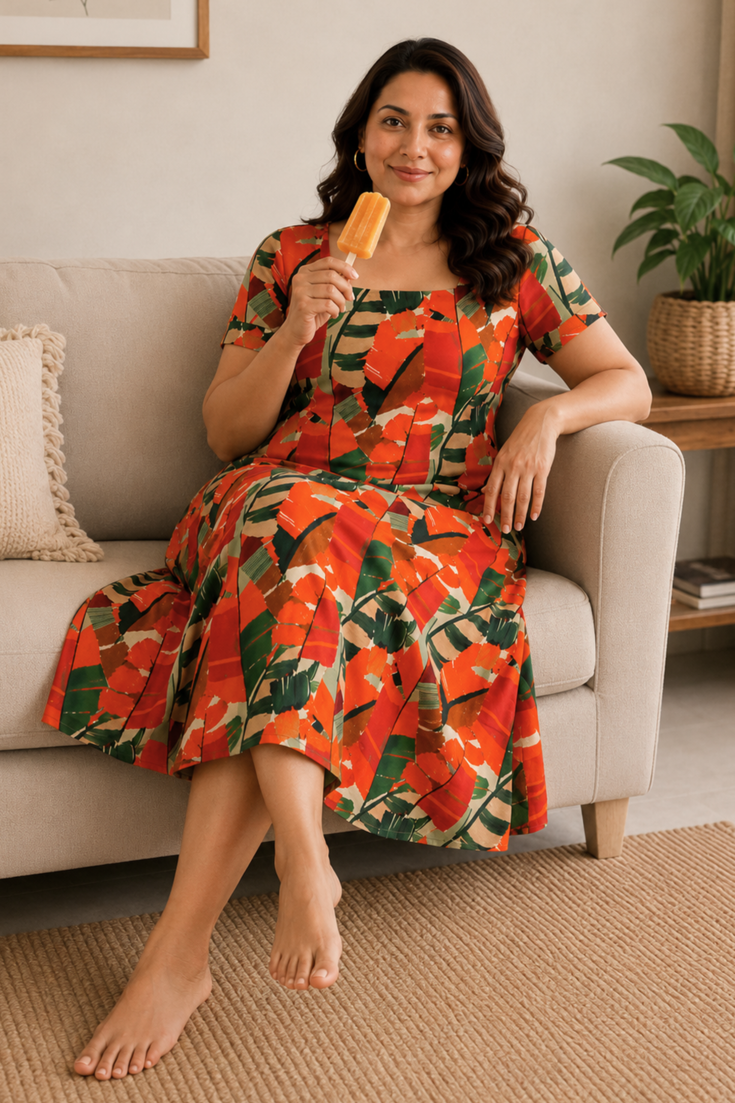 Tangerine Days Rayon Short Nighty