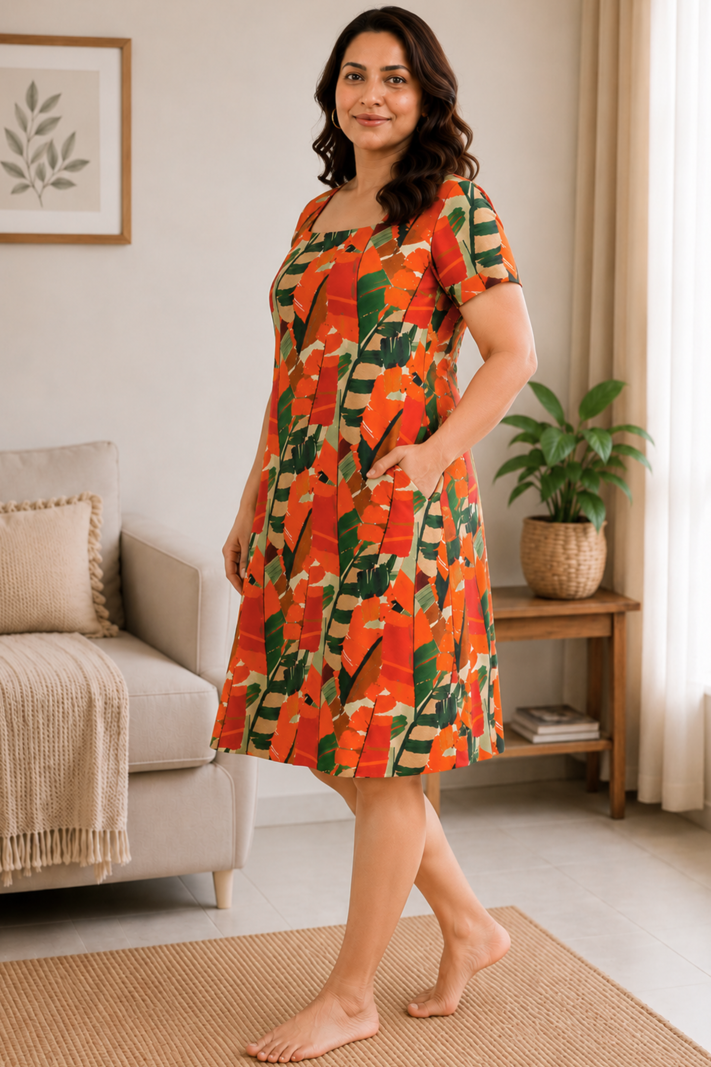 Tangerine Days Rayon Short Nighty